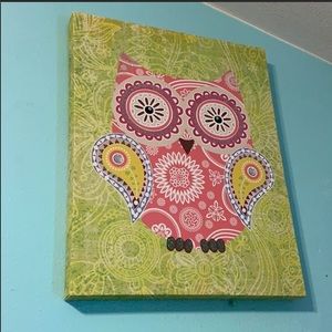 Canvas Owl Painting